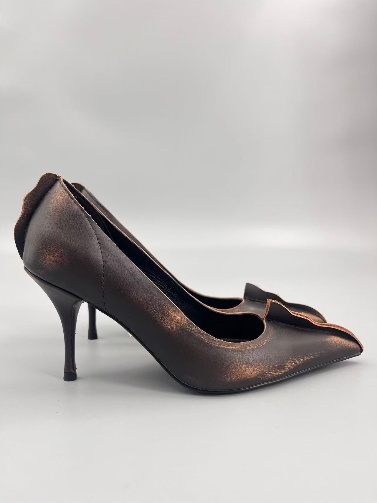 Pointed stiletto high heels