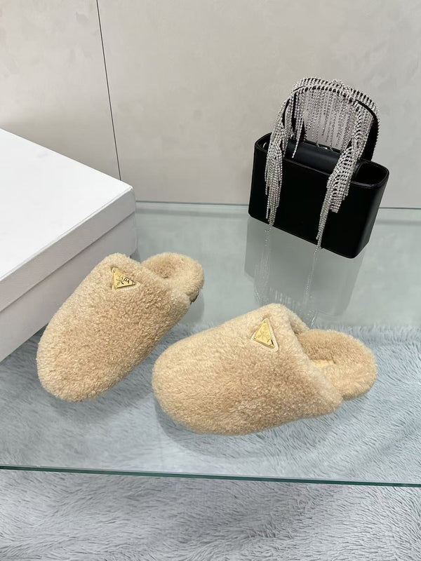 Plush slippers