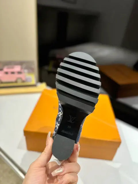 Denim MonogramStar Trail Combat Boots