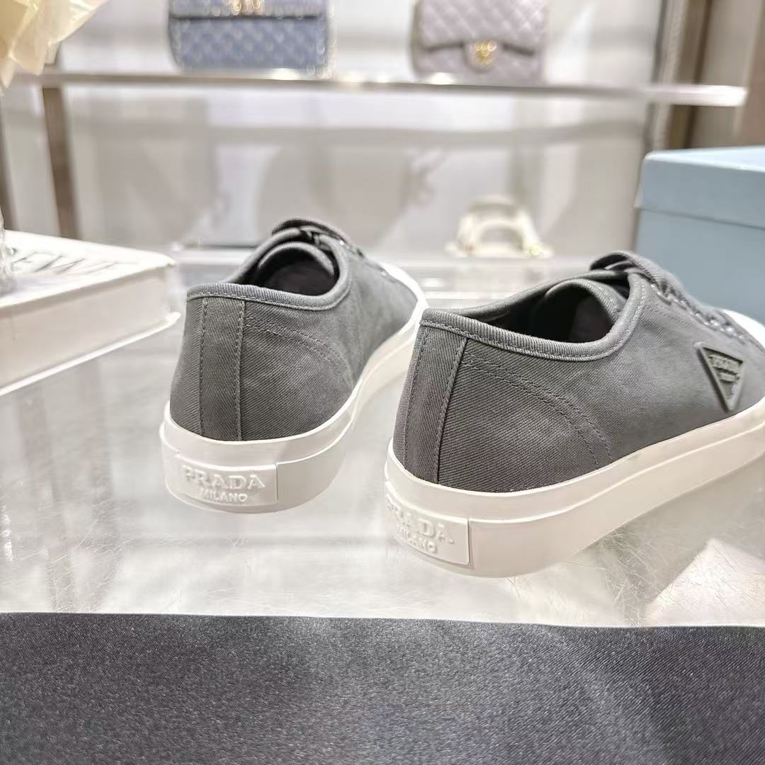 Cloudy Gray Cotton gabardinesneakers
