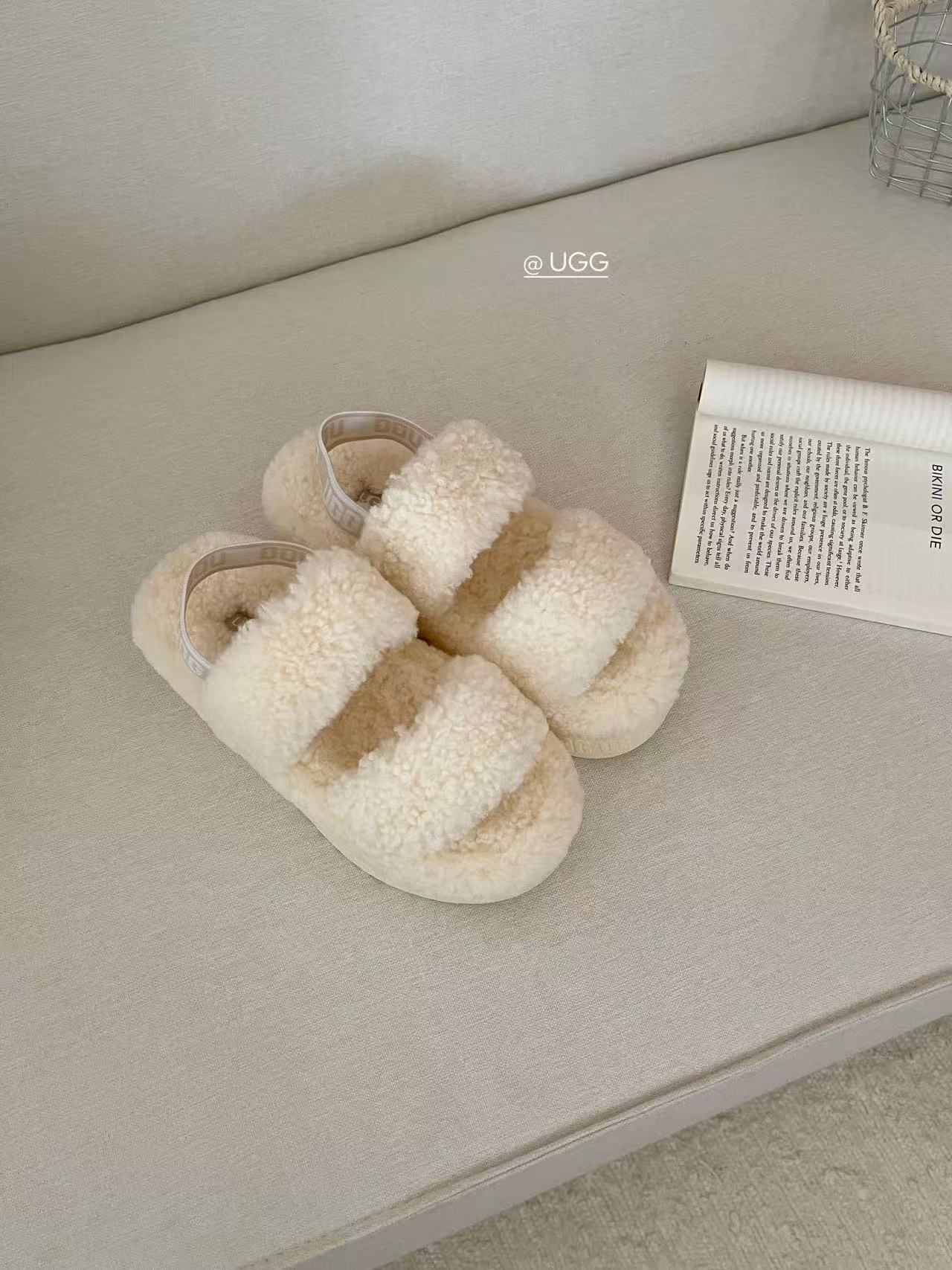 Plush sandals
