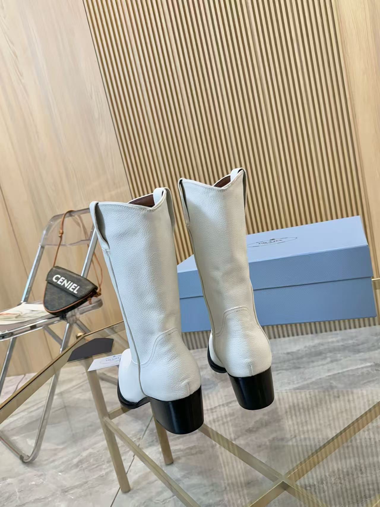 White cowboy boots