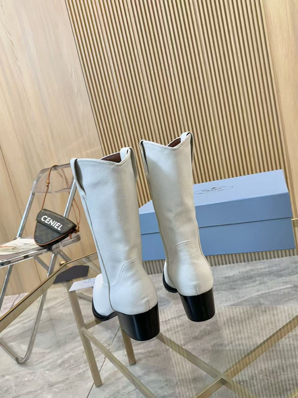 White cowboy boots