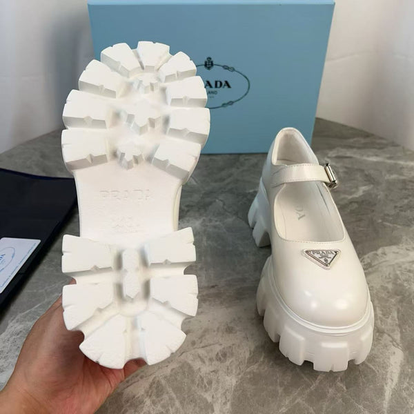 Patent leather platform Mary Jane shoe style